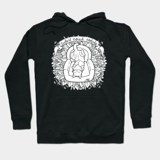 Cute Couch Potato Cat Illustration Hoodie